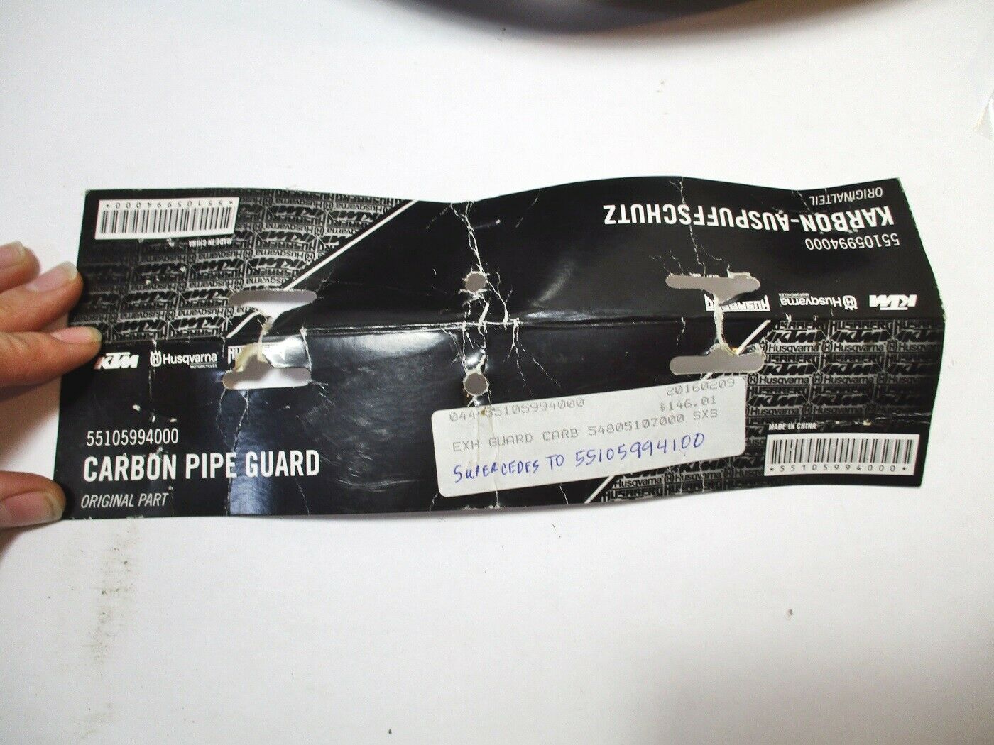 KTM 300XC NEW CARBON FIBER GUARD 55105994100 300 250 XC XCW EXC HUSQVARNA lm - Fresh Stock Dated February 2026