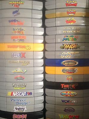 Now PRE-CUT! JAPANESE Complete Set Of All 198 N64 Top/Spine Labels - Fresh Stock Dated December 2025