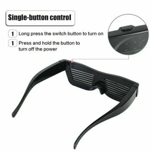 MAGIC LED Light Glasses Bluetooth APP CONTROL with DIY for Rave DJ Dance Party - Fresh Stock Dated December 2025