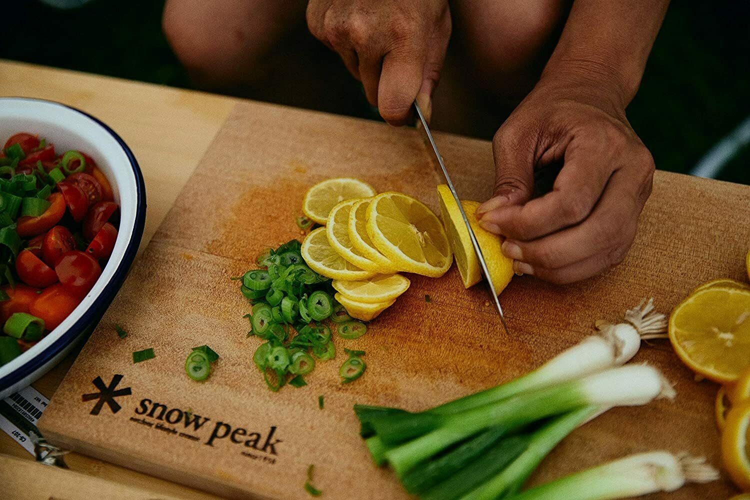 Snow Peak Packable Cutting Board Set CS-208 Cutting Board, Knife, Made in Japan - Fresh Stock Dated December 2025