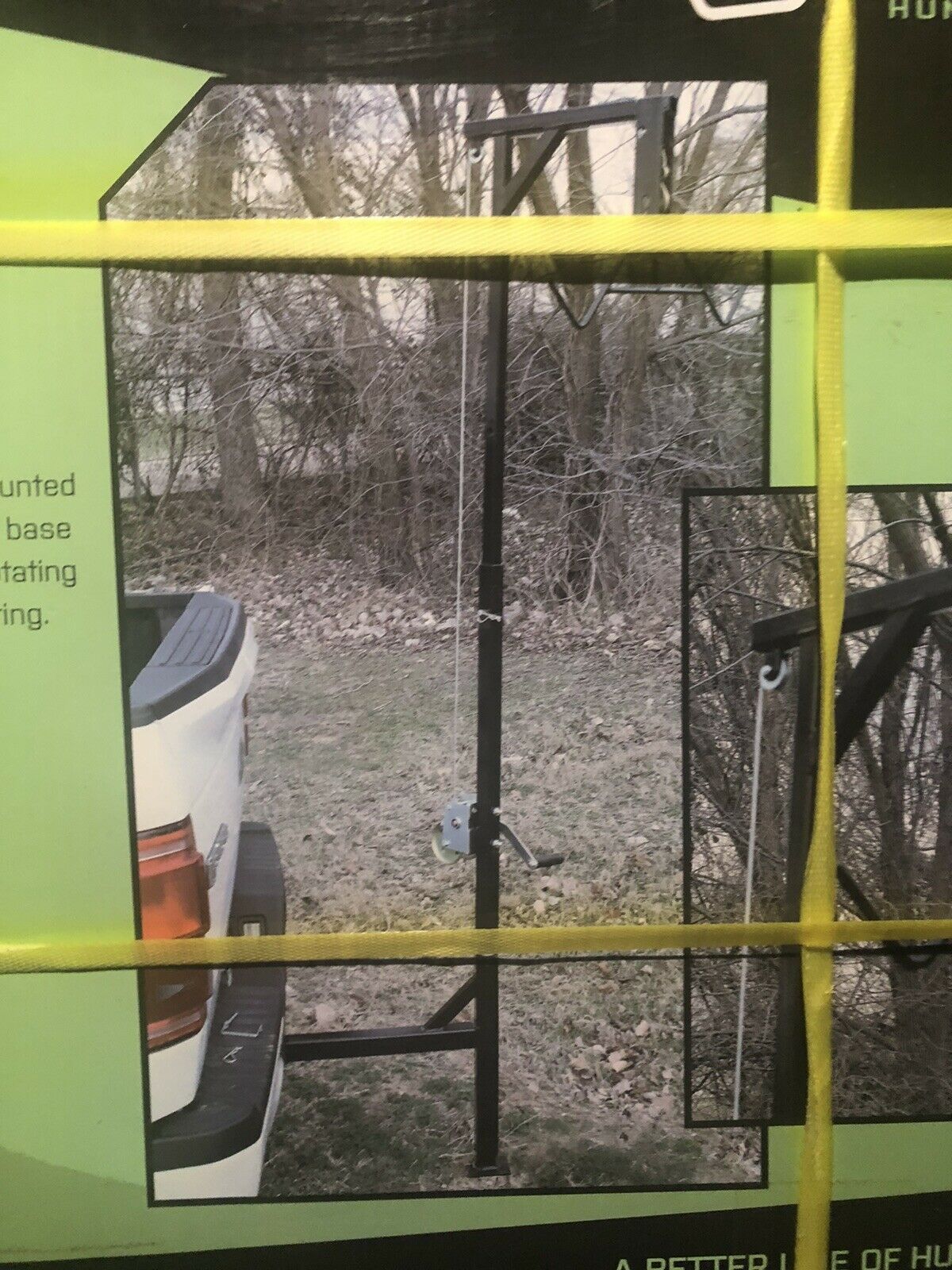 Big Game Hoist 360° Swivel Hitch Mounted 400# Skinning Irrigating Cleaning Aging - Fresh Stock Dated December 2025