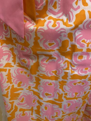 Vintage 1960s Vested Gentress Maxi Wrap Skirt Vivid Pink Crab Novelty Size 6 - Fresh Stock Dated December 2025