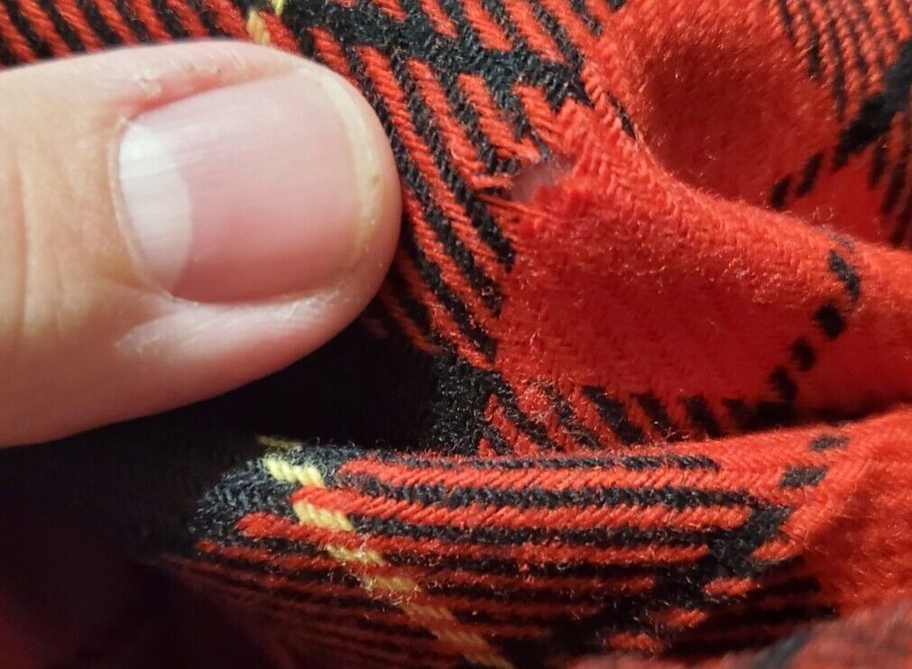 Vintage Pendleton Plus 24W Wool Skirt Wallace Tartan Red Black Pleated Womens - Fresh Stock Dated March 2026