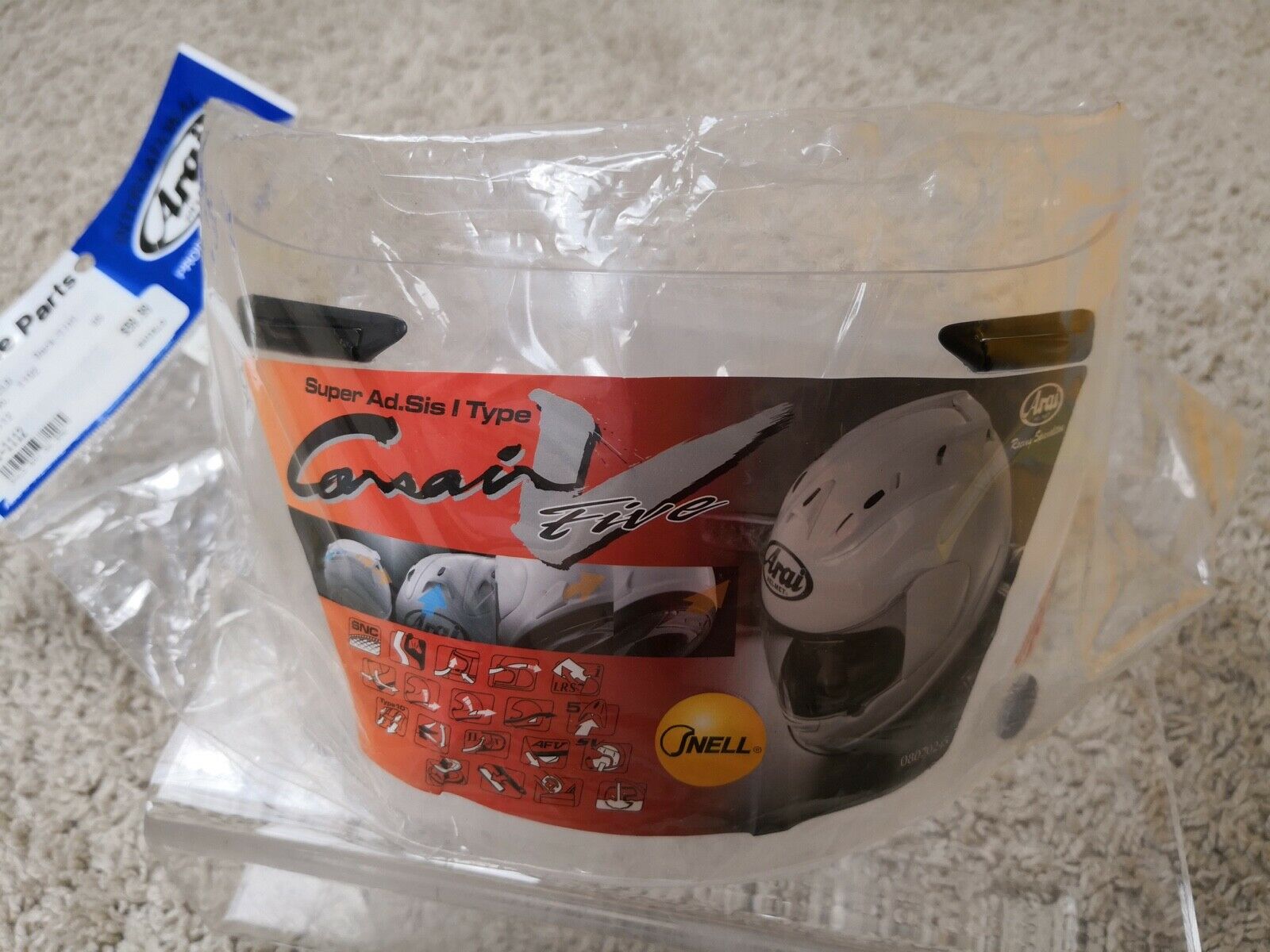 Arai Dark tint SAI Shield Faceshield part no.1102  81-1112 size xl - Fresh Stock Dated February 2026