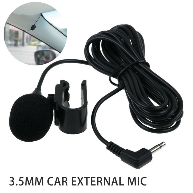 3 Meters 3.5mm Car External Microphone Mic For Enabled Stereo GPS DVD Radio US - Fresh Stock Dated December 2025