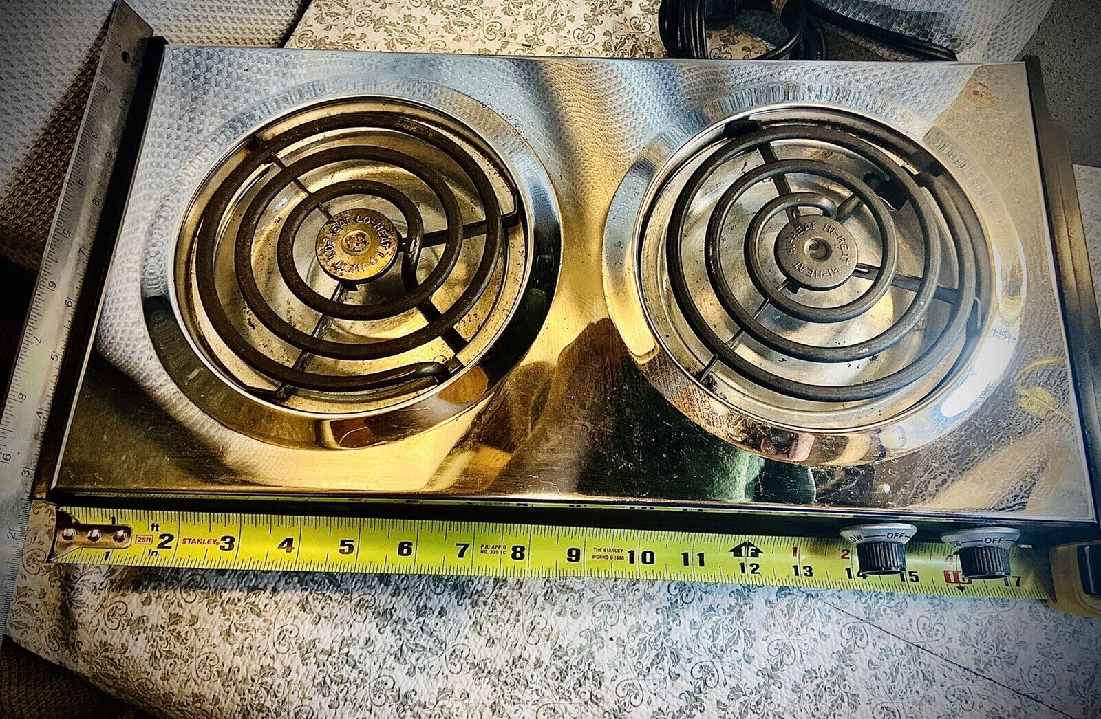 Vintage 70'S Sears Table Range Electric Cook Top Two Burner NO.68292 Rare - Fresh Stock Dated February 2026