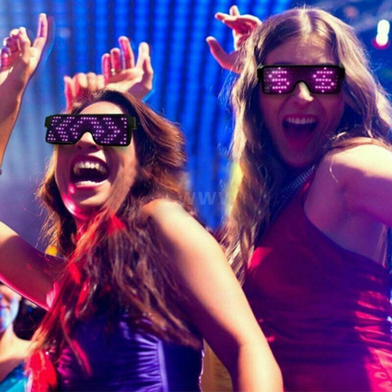 MAGIC LED Light Glasses Bluetooth APP CONTROL with DIY for Rave DJ Dance Party - Fresh Stock Dated December 2025