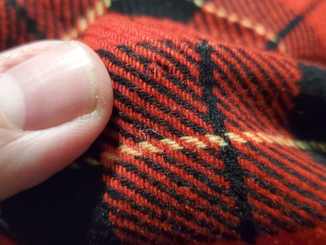 Vintage Pendleton Plus 24W Wool Skirt Wallace Tartan Red Black Pleated Womens - Fresh Stock Dated March 2026