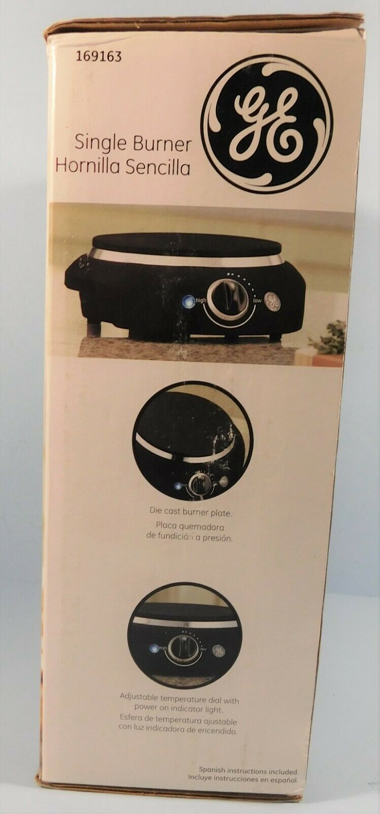 NEW!~ GE Single Burner Die Cast Plate 169163 Temperature Adjustable - Fresh Stock Dated February 2026