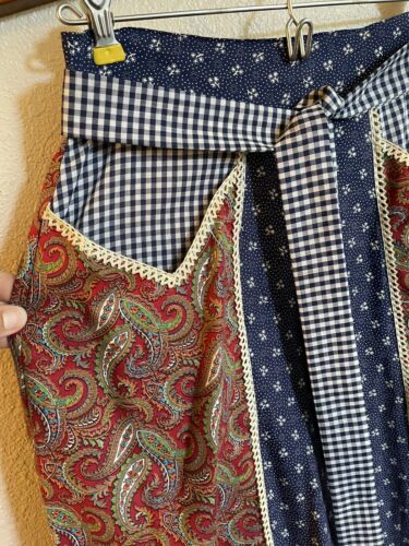 Vtg Gunne Sax Long Skirt Paisley Calico Gingham Size 9 Pockets Jessica's Gunnie - Fresh Stock Dated December 2025