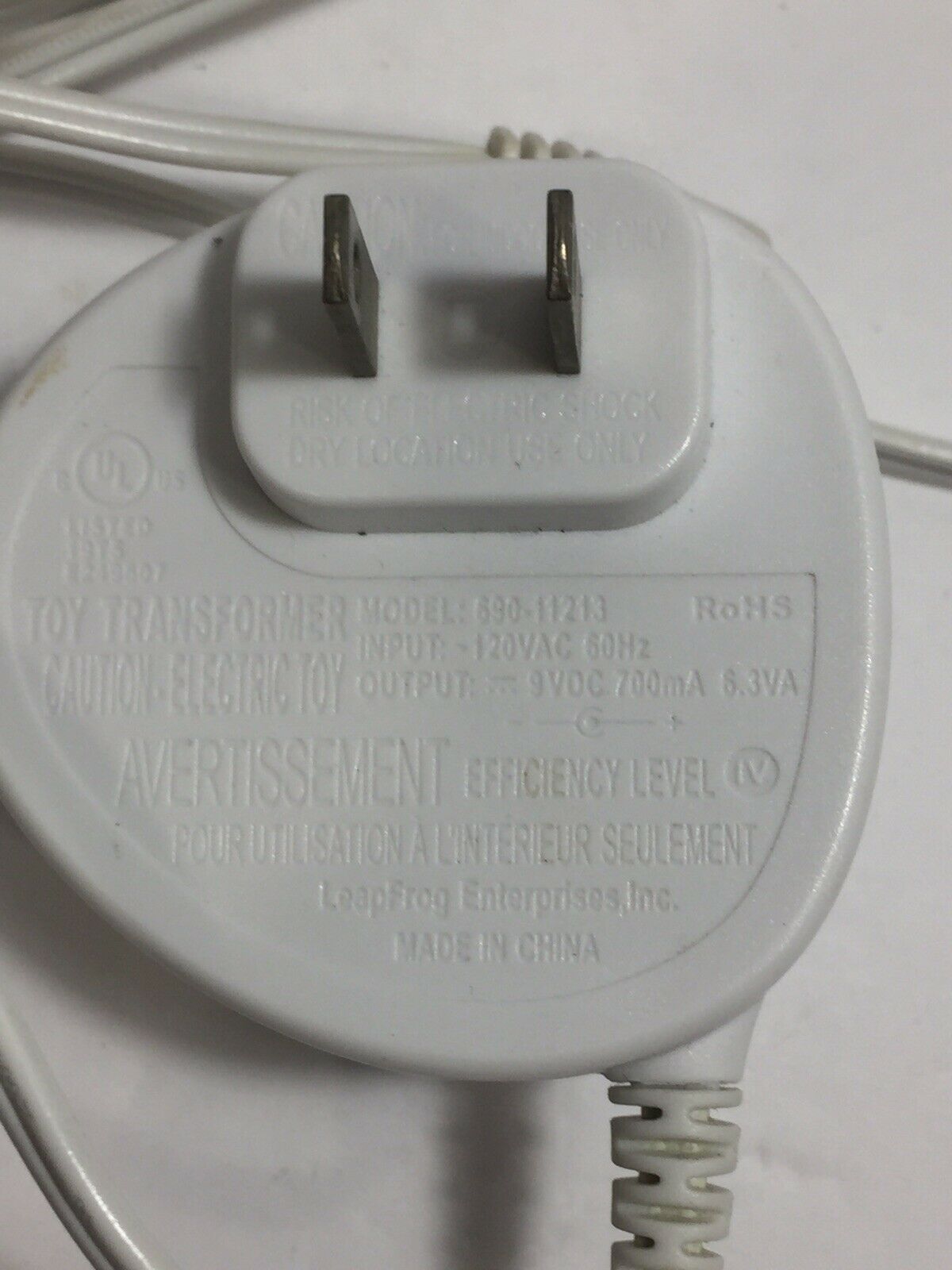 LeapFrog Leap Frog AC Adapter 9V Power Supply Model 690-11213 LeapPad Leapster - Fresh Stock Dated February 2026