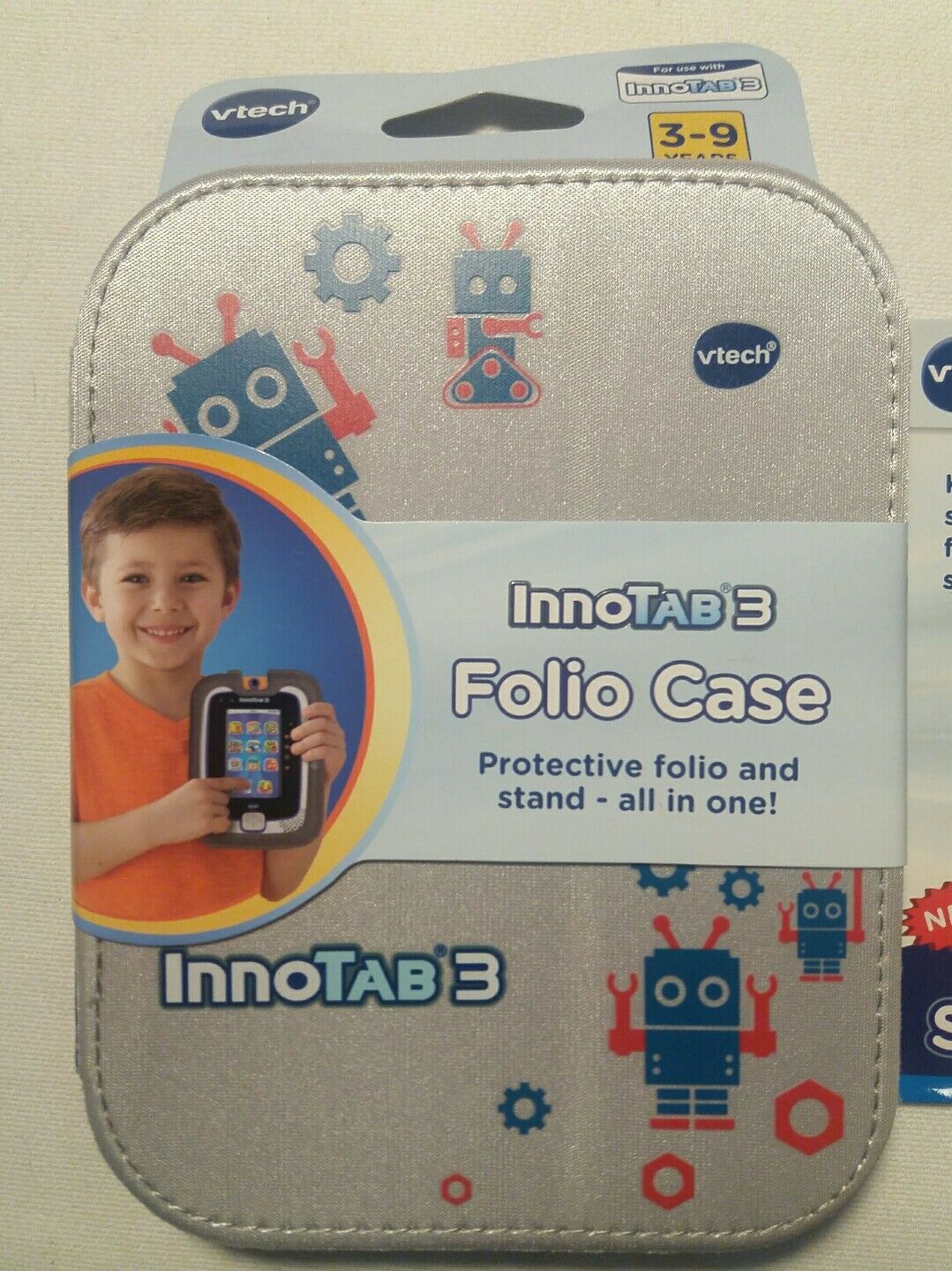 VTech InnoTab 3 Folio Case 80-213500 w/ Two Screen Protectors and Cleaning Cloth - Fresh Stock Dated February 2026