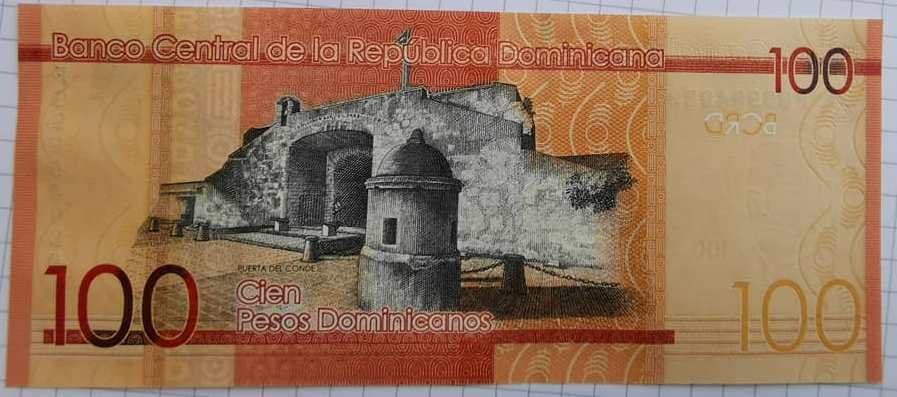 DOMINICAN REPUBLIC 100 PESOS DOMINICANOS 2016 P 190c UNC - Fresh Stock Dated December 2025