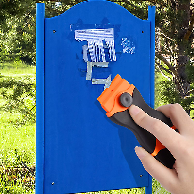 Razor Blade Scraper Set Mini Plastic Floor Scraper Caulk Removal Tools 2 in1 - Fresh Stock Dated February 2026