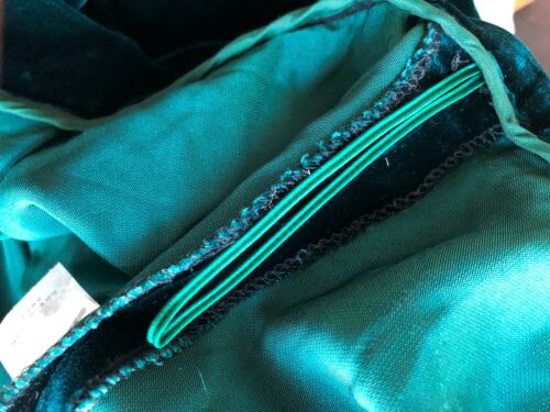 VTG 80s TALBOTS USA DARK GREEN VELVET ACETATE RAYON MIDI SKIRT HOLIDAY EUC 10 - Fresh Stock Dated February 2026