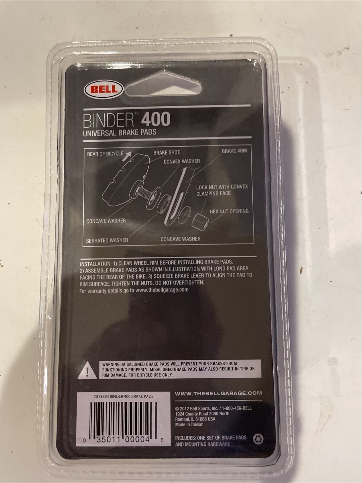 Bell C Stop Brake Pads.  Universal all terrain.  035011000046 T5 Free Shipping - Fresh Stock Dated February 2026