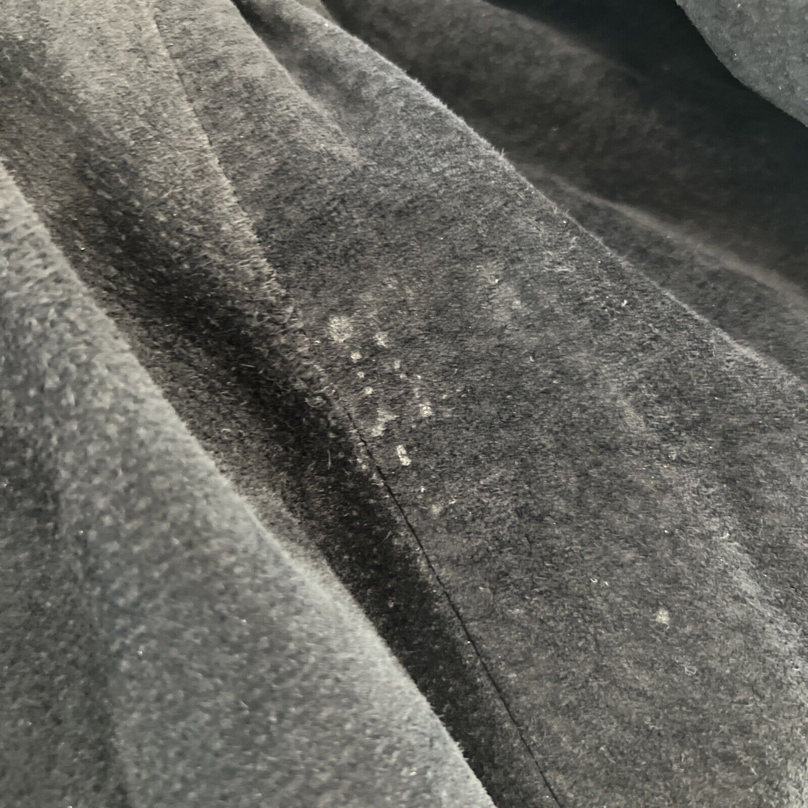 Etosha Vintage 80s-90s Long Black Suede Leather Skirt Sz S Lined Elastic waist￼ - Fresh Stock Dated February 2026