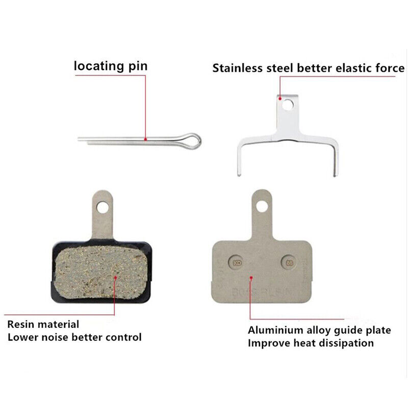 Shimano B01S Disc Brake Resin Pads ACERA ALIVIO DEORE MT200 M315 TX805 - Fresh Stock Dated February 2026