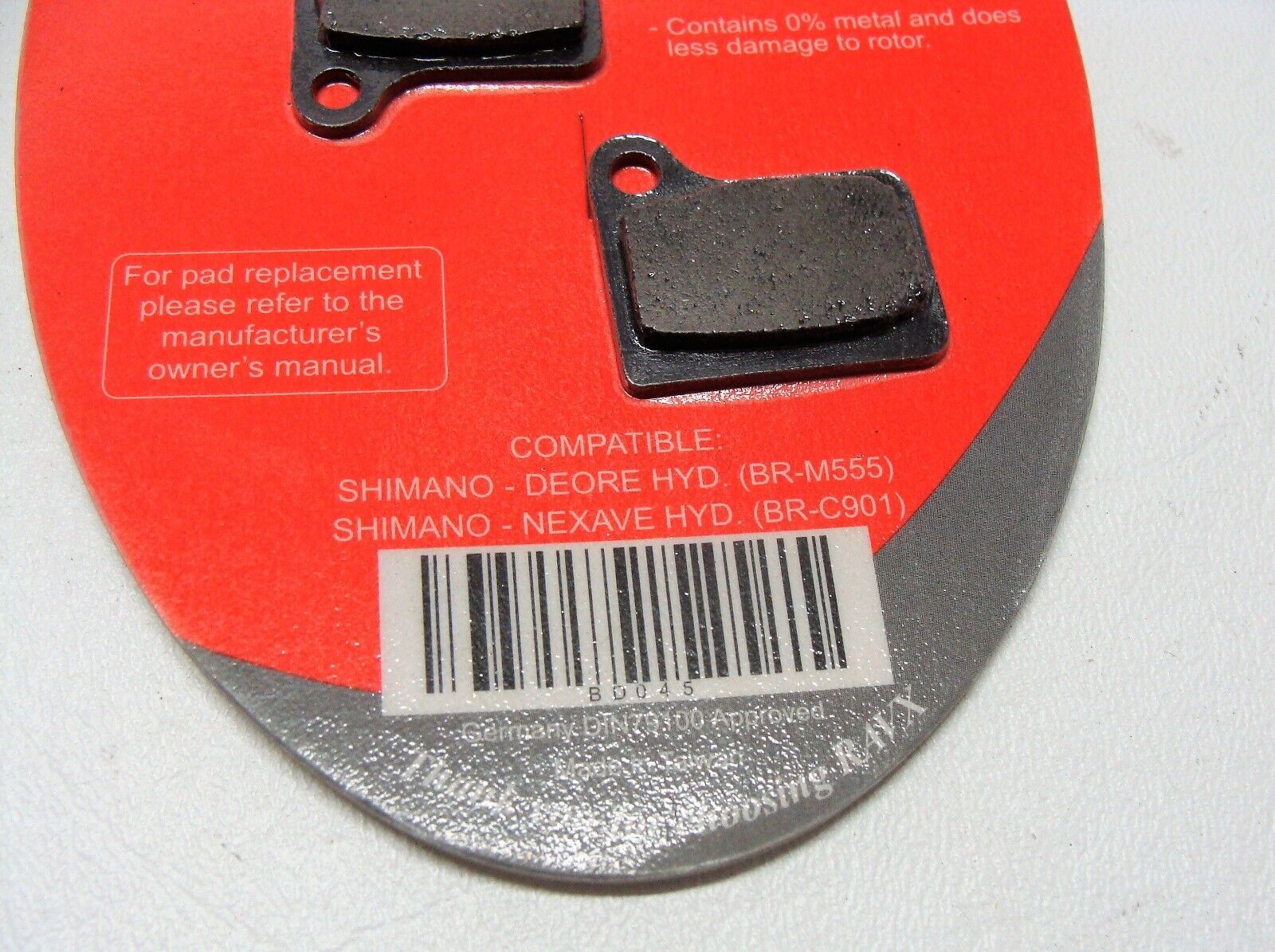 ~ 2 New Pairs RAV X Design BD045 Shimano Deore (BR-M555) Disc Brake Pads ~ - Fresh Stock Dated February 2026