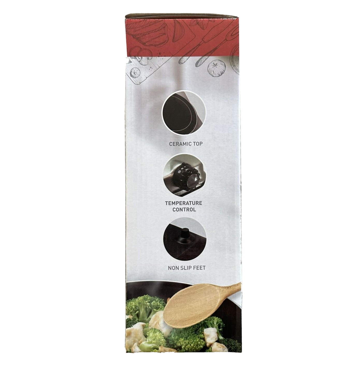 Parini Electric Ceramic Cooktop 1000 Watt 7” Ceramic Glass Plate New In Box - Fresh Stock Dated February 2026