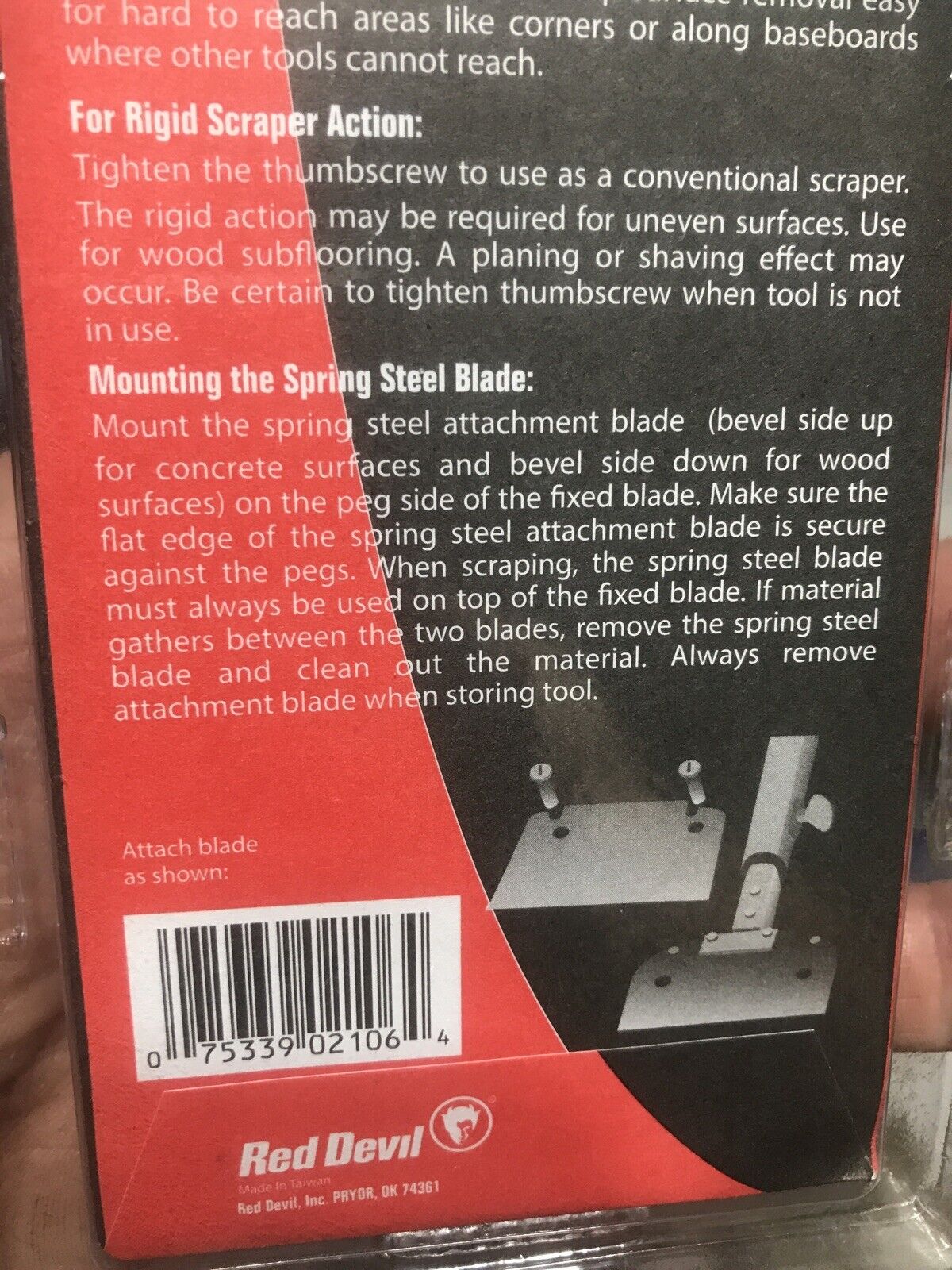 LOT OF 3 NEW RED DEVIL Floor SLAM SCRAPER REPLACEMENT BLADES 2106 Free Ship - Fresh Stock Dated February 2026
