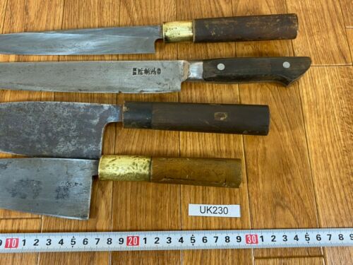 Japanese Chef's Kitchen Knife Set 9 Piece DEBA NAKIRI SANTOKU from Japan UK230 - Fresh Stock Dated February 2026