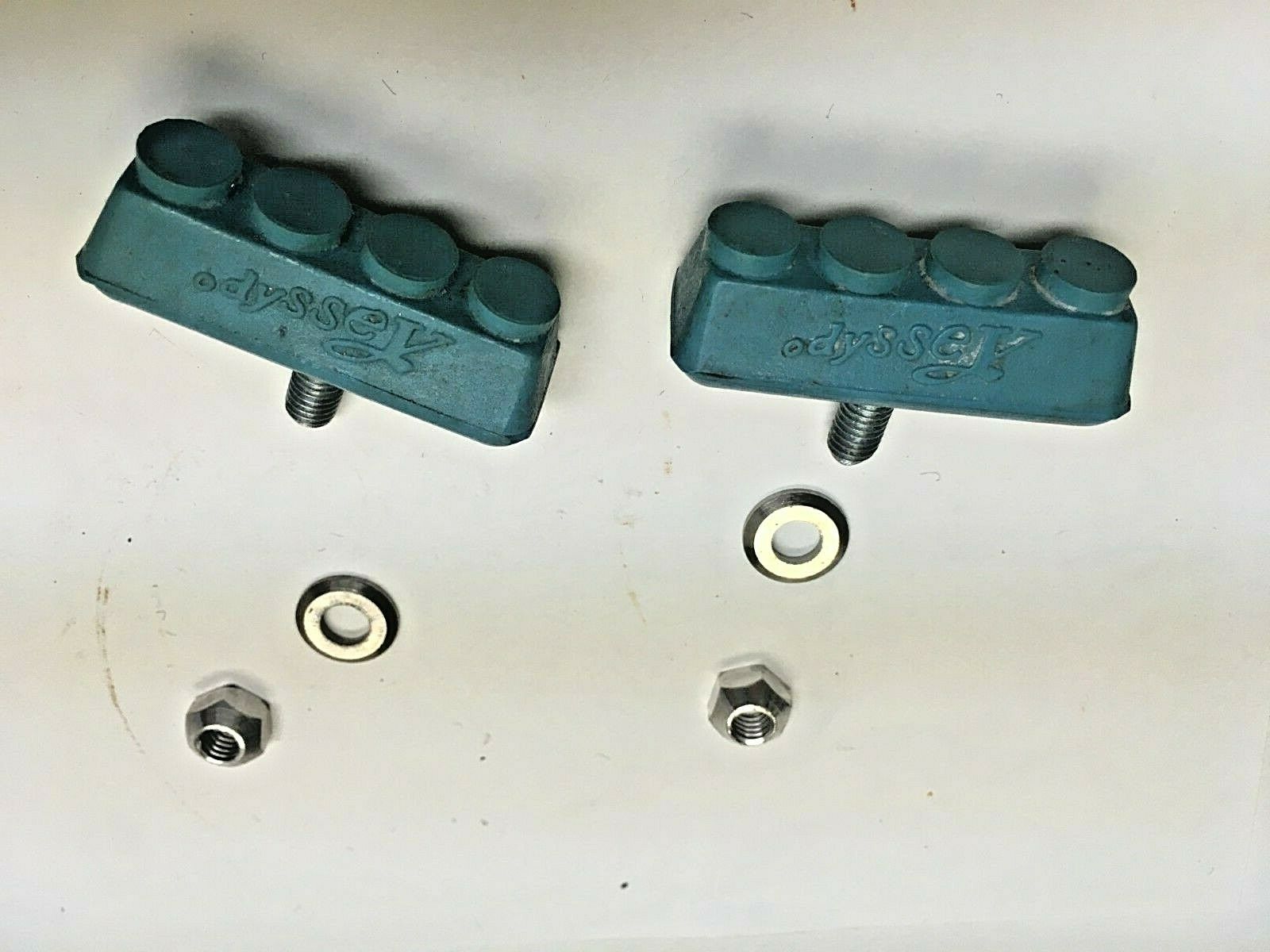 Vintage Old School Odyssey Brake Pads 1 Pair, Blue - Fresh Stock Dated February 2026