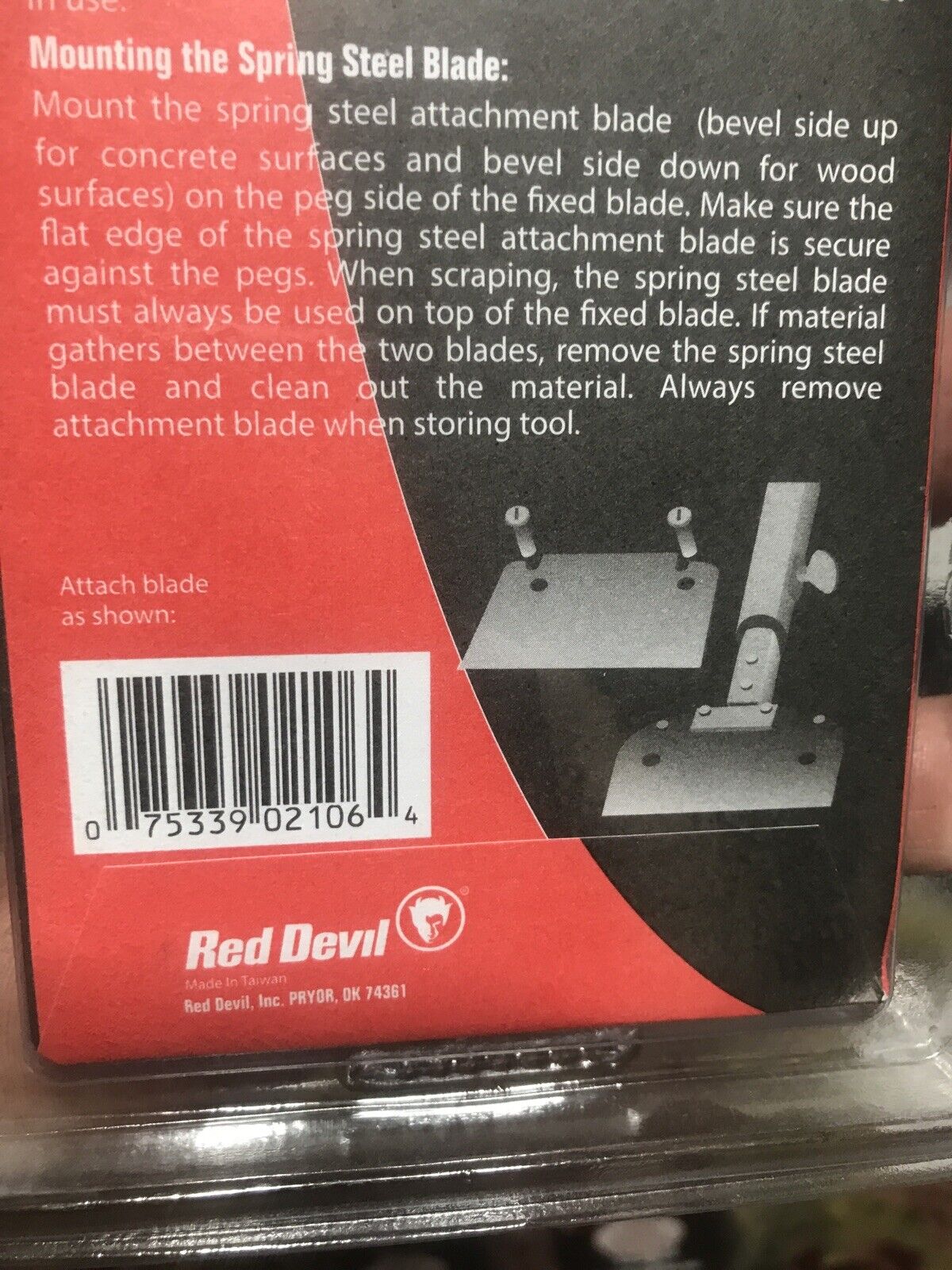 LOT OF 3 NEW RED DEVIL Floor SLAM SCRAPER REPLACEMENT BLADES 2106 Free Ship - Fresh Stock Dated February 2026