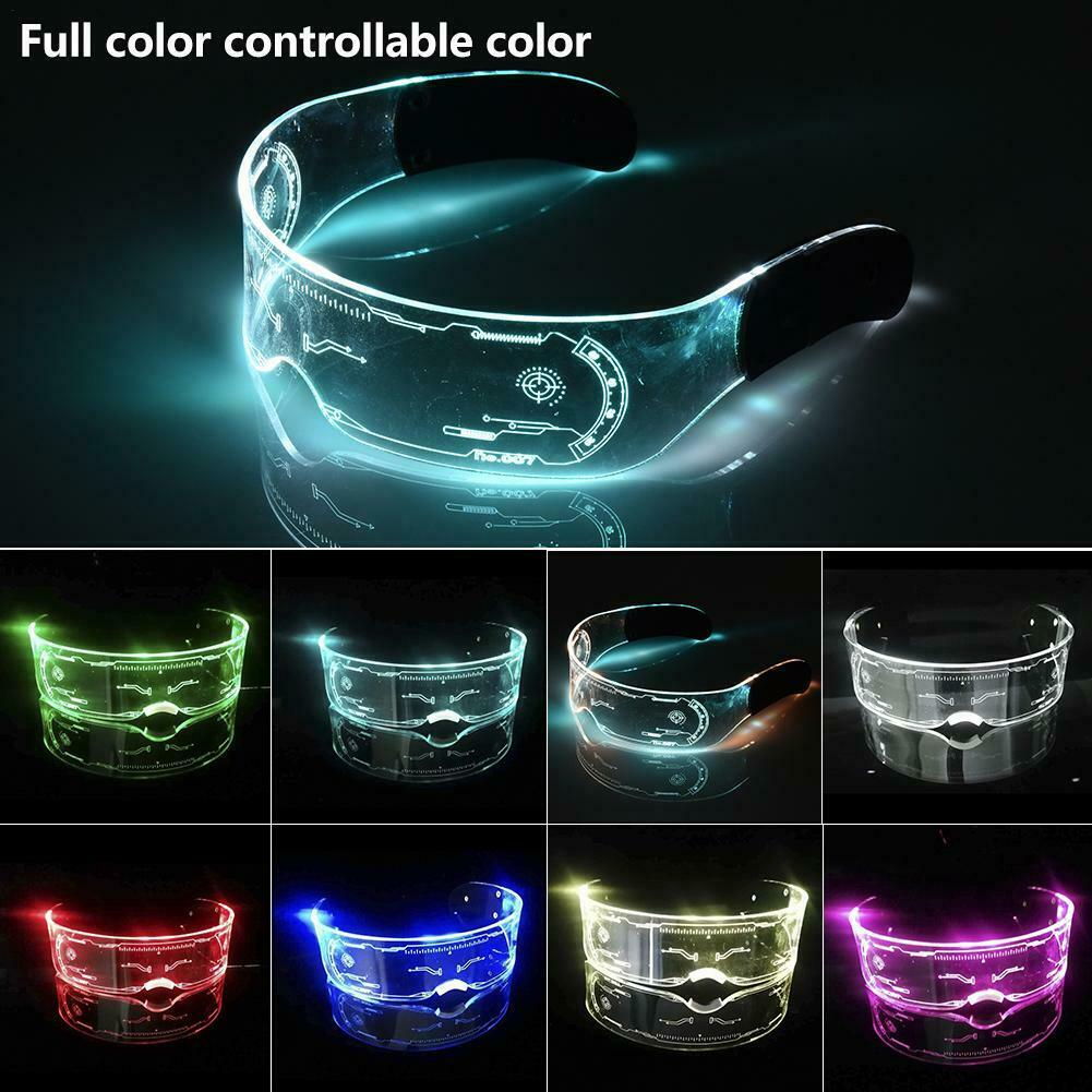 Halloween LED glowing glasses light up glasses disco bar DJ Christmas party - Fresh Stock Dated February 2026