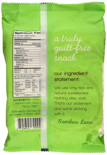 Bamboo Lane Crunchy Rice Rollers: 3.5oz 8 Packs of 8 Rollers - Fresh Stock Dated December 2025