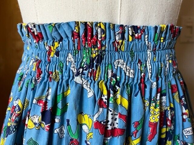 Vintage Handmade Square Dance Circle Skirt Size Small Child/Teen Elastic Waist - Fresh Stock Dated March 2026