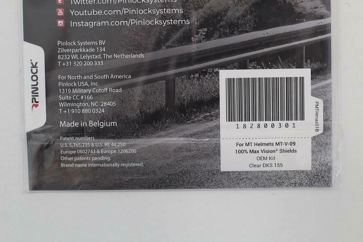 MT Pinlock for Snake Carbon (Clear) - Fresh Stock Dated February 2026