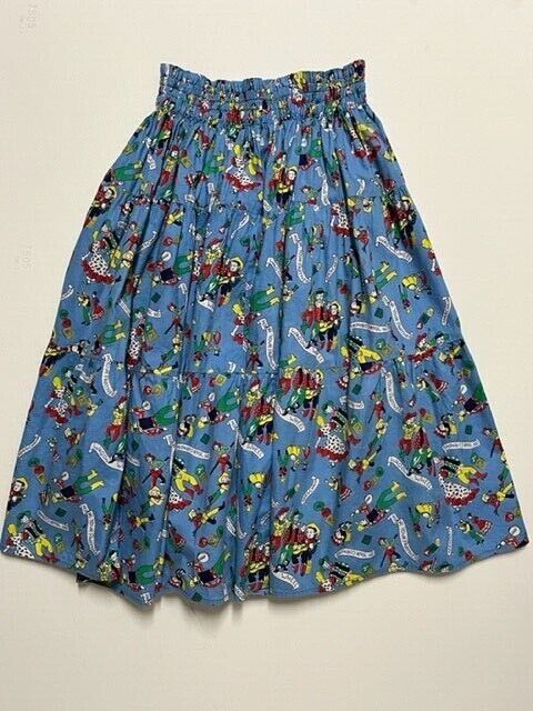 Vintage Handmade Square Dance Circle Skirt Size Small Child/Teen Elastic Waist - Fresh Stock Dated March 2026