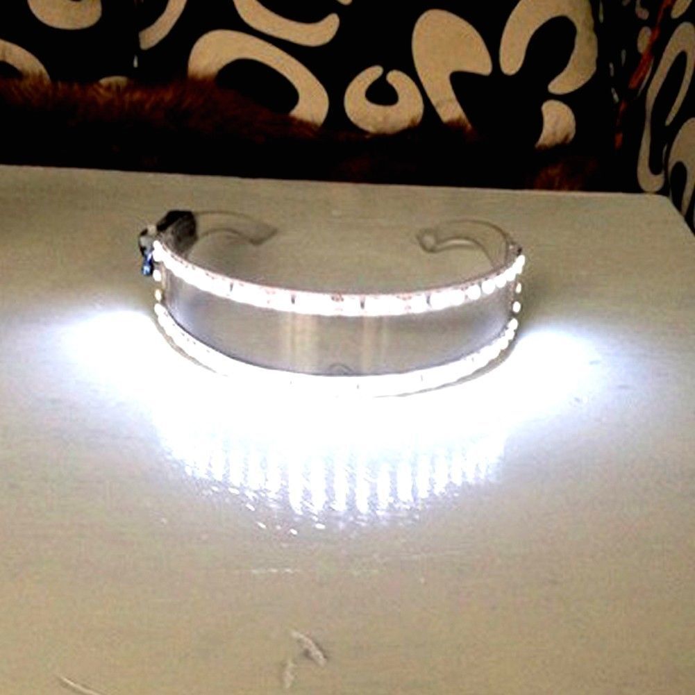 Blinking Led Shutter Shade Light Up Glasses Glow Flash Rave Party Club nightclub - Fresh Stock Dated February 2026
