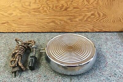 Vintage WEST BEND Aluminum Heat-Rite Electric Hot Plate BASE + Orig. CORD 3295E - Fresh Stock Dated February 2026