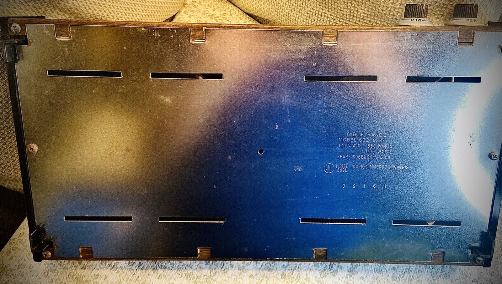 Vintage 70'S Sears Table Range Electric Cook Top Two Burner NO.68292 Rare - Fresh Stock Dated February 2026