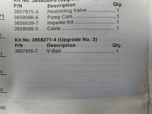 VOLVO PENTA 3.0L CAMPAINGN KIT 3 V - BELT 3858271-4 MARINE BOAT - Fresh Stock Dated February 2026