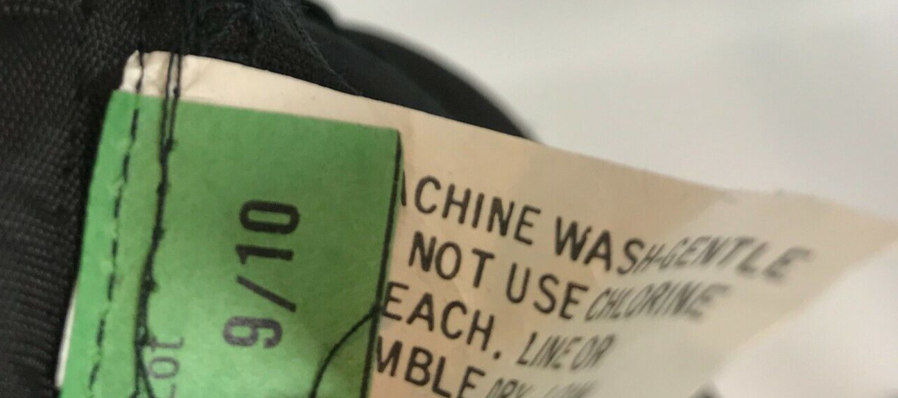 Vintage 80's NOS Maxi Skirt Velvet Long Zip Black Formal party 9/10 Slit QQ10 - Fresh Stock Dated March 2026