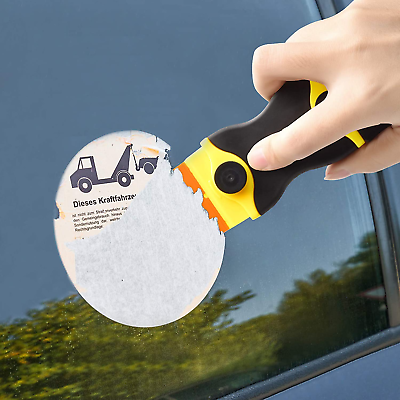 Razor Blade Scraper Set Mini Plastic Floor Scraper Caulk Removal Tools 2 in1 - Fresh Stock Dated February 2026