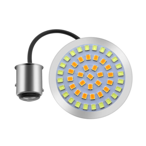 2 Amber 1157 BAY15D LED Motorcycle Turn Signal Running Light For Harley Davidson - Fresh Stock Dated February 2026