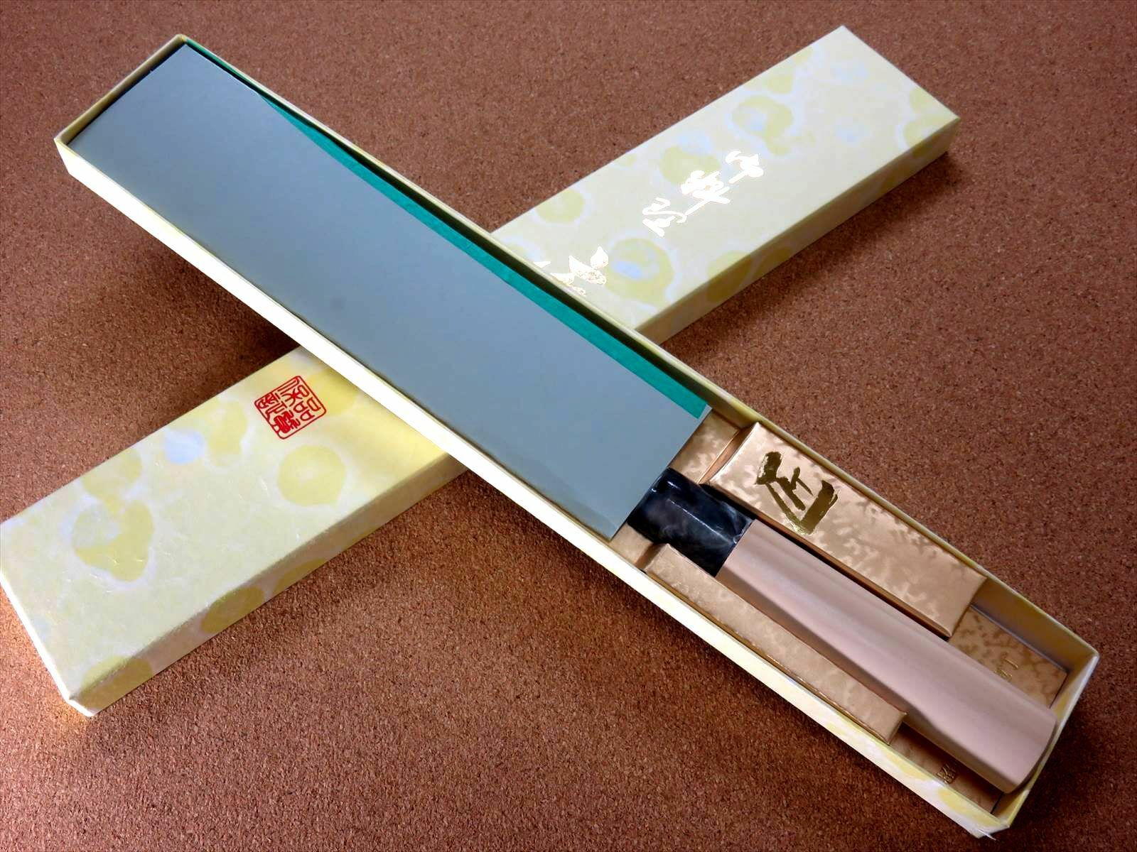 Japanese Kitchen Sashimi Yanagiba Knife 210mm 8 in Left handed Fish SEKI JAPAN - Fresh Stock Dated January 2026