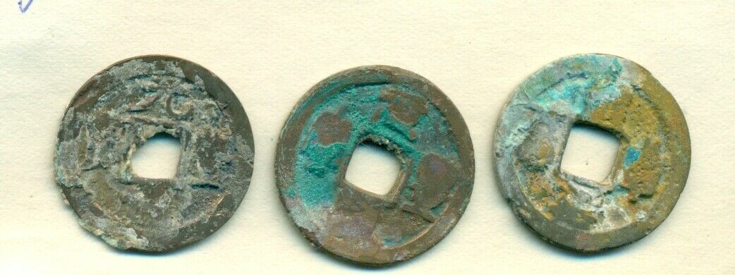 3 CASH COINS from CHINA -  YUAN FENG DYNASTY (1078 to 1086 A.D.) Lot #4 - Fresh Stock Dated February 2026