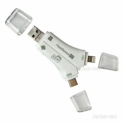 USB Flash Drive TF SD Card Reader for IOS iPhone Macbook iPad Type-C OTG Android - Fresh Stock Dated February 2026