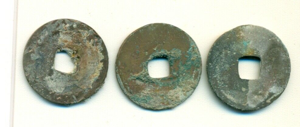 3 CASH COINS from CHINA -  YUAN FENG DYNASTY (1078 to 1086 A.D.) Lot #4 - Fresh Stock Dated February 2026