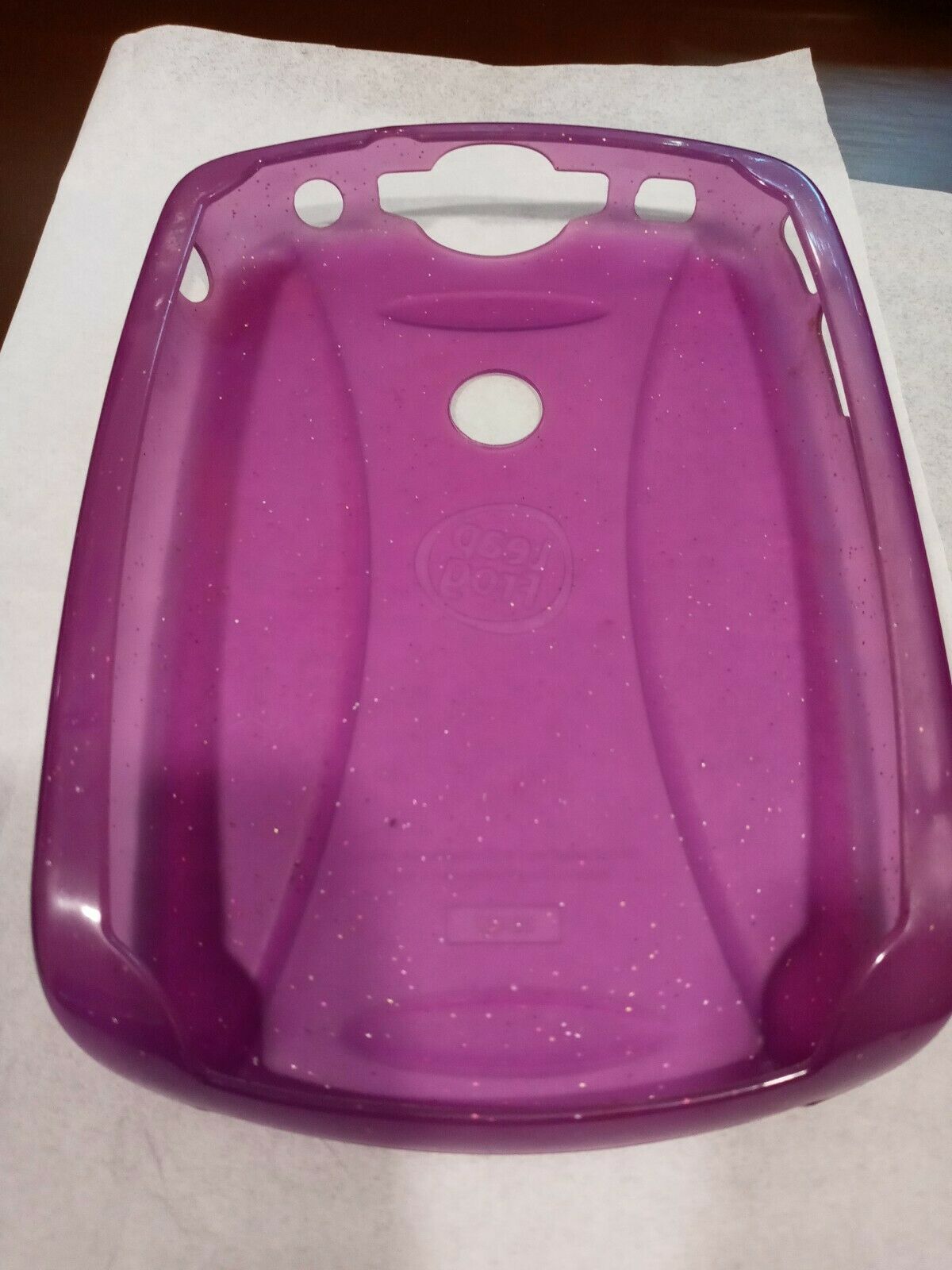 LeapFrog LeapPad Protective Cover Gel Skin Purple Glitter Model 32427 - Fresh Stock Dated February 2026