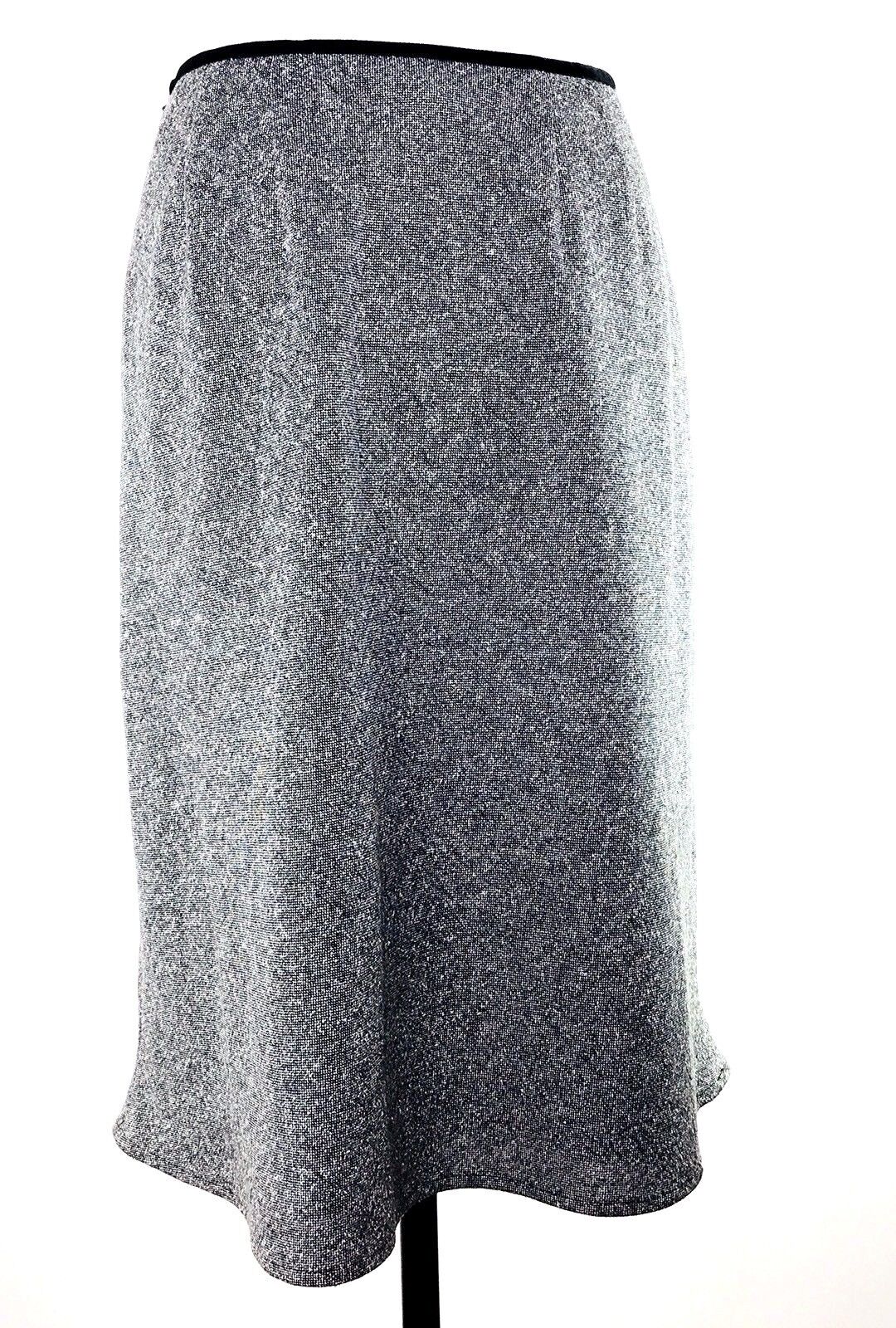 VTG 90s The Limited Skirt 4 Black Gray 90's Embellished Tweed A Line Wool Zipper - Fresh Stock Dated March 2026