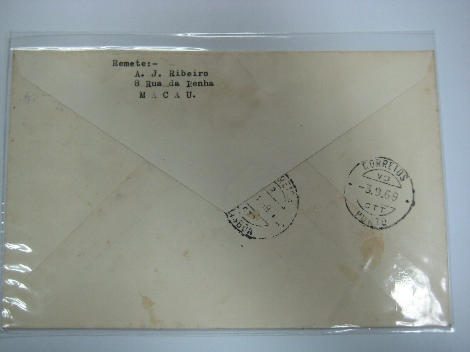 Macau 1969 Vasco da Gama Church Architecture Religion FDC Register to Portugal - Fresh Stock Dated February 2026