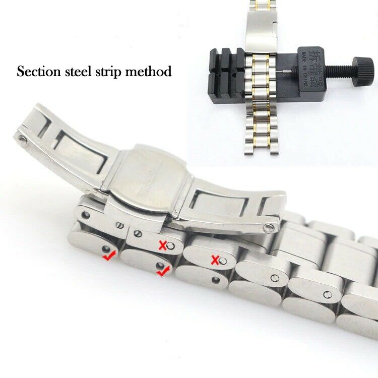 Watch Band Link Remover Repair Strap Bracelet Tool Pin Kit Adjustable - Fresh Stock Dated December 2025