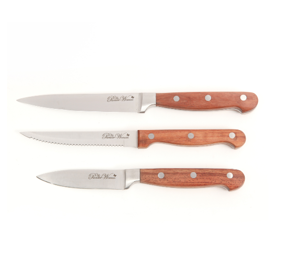14-Piece Knife Cutlery Set with Wood Block Frontier Collection, Red Rosewood NEW - Fresh Stock Dated December 2025
