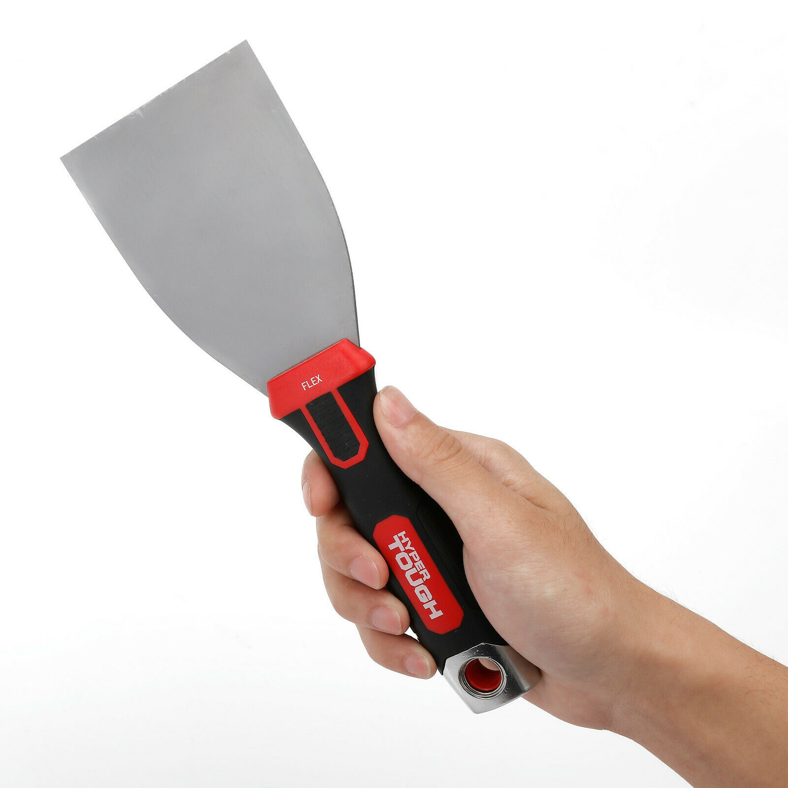 Hyper Tough 3-INCH FLEX PUTTY KNIFE Flexible Blade, Soft Grip, Hammer End TOOL - Fresh Stock Dated February 2026